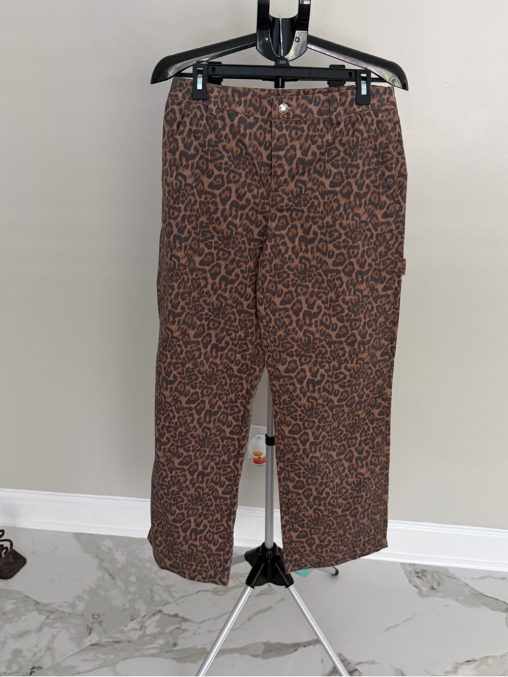 Noisy May Brown Leopard Cargo Pants
